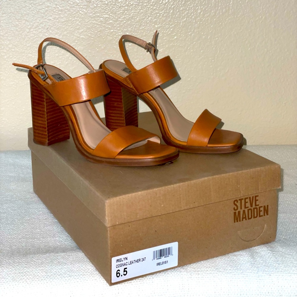 Steve Madden Irelyn Cognac Leather